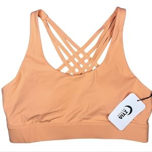 NEW Zyia 3201 Tangerine cream weave bra Size XXL NWT